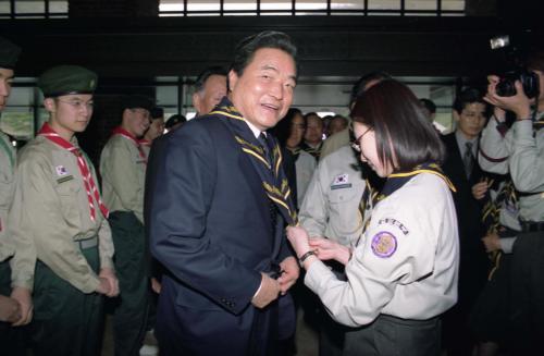이한동 국무총리 한국보이스카우트연맹 전국지도자대회 참석 #253492
