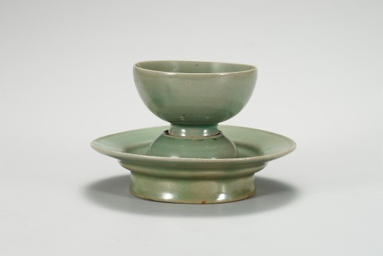 청자 잔과 잔받침