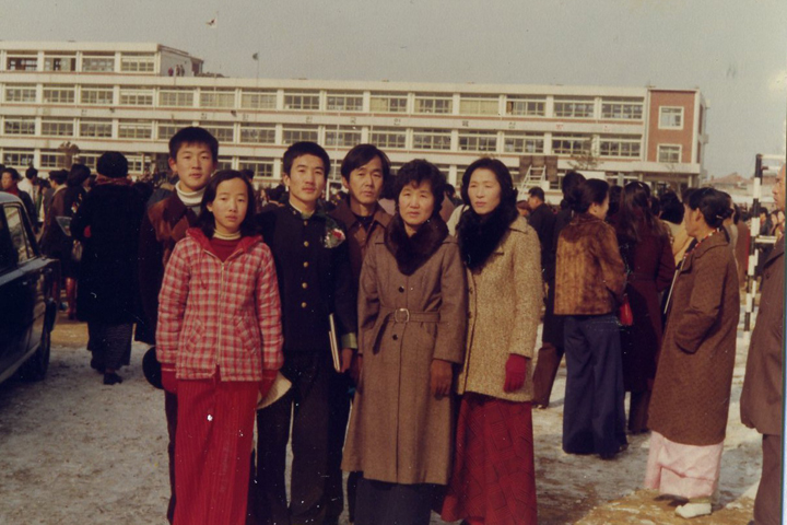 큰아들 수성고 졸업식날