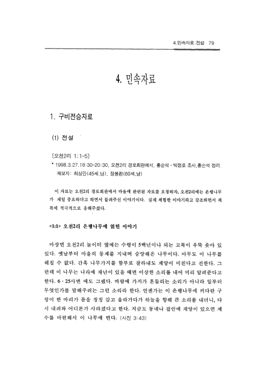 [이천 마장면 민속자료]