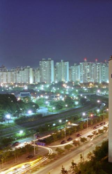 분당 신도시 야경 #201388