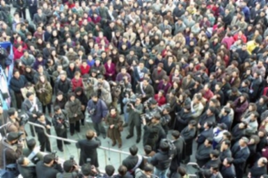 이회창 한나라당 대통령후보 제15대 대통령선거 거리 연설회 #207321