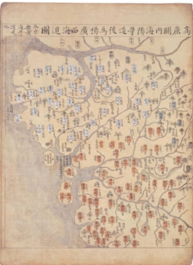조선시대 경기 좌.우도의 분포
